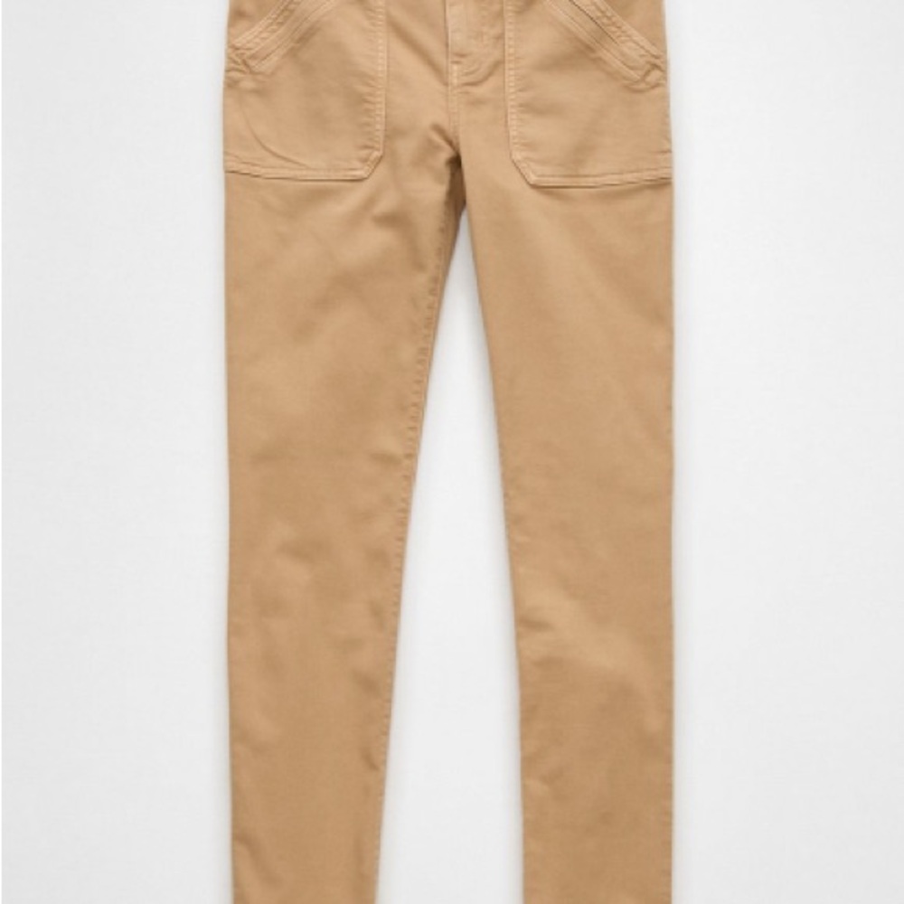 American Eagle Outfitters Khaki Stretch Pants